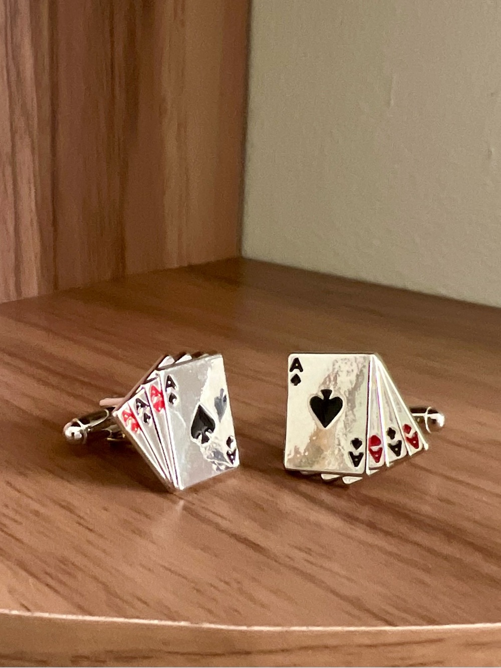 Poker Card Ace Cufflinks - Men's Accessories
